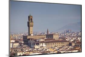 Italy, Tuscany, Florence. Palazzo Vecchio and Overview of Surroundings.-Ken Scicluna-Mounted Photographic Print