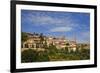 Italy, Tuscany, Montalcino. The hill town of Montalcino as seen from below.-Julie Eggers-Framed Photographic Print