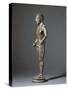 Italy, Tuscany, Monte Falterona, Bronze Statue Depicting Figure Making Offering-null-Stretched Canvas