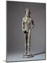 Italy, Tuscany, Monte Falterona, Bronze Statue Depicting Figure Making Offering-null-Mounted Giclee Print