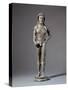 Italy, Tuscany, Monte Falterona, Bronze Statue Depicting Figure Making Offering-null-Stretched Canvas