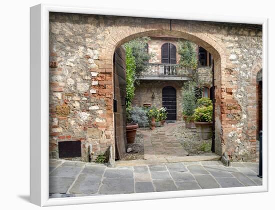 Italy, Tuscany, Montefollonico. the Medieval Town of Montefollonico-Julie Eggers-Framed Photographic Print