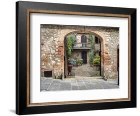 Italy, Tuscany, Montefollonico. the Medieval Town of Montefollonico-Julie Eggers-Framed Photographic Print