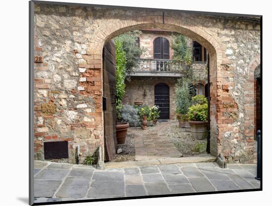 Italy, Tuscany, Montefollonico. the Medieval Town of Montefollonico-Julie Eggers-Mounted Photographic Print