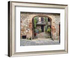 Italy, Tuscany, Montefollonico. the Medieval Town of Montefollonico-Julie Eggers-Framed Photographic Print