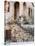 Italy, Tuscany, Monticchiello. House on a Lane in a Medieval Village-Julie Eggers-Stretched Canvas