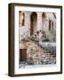 Italy, Tuscany, Monticchiello. House on a Lane in a Medieval Village-Julie Eggers-Framed Photographic Print