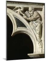 Italy, Tuscany, Pisa, Piazza Dei Miracoli, Cathedral Pulpit with Matthew the Evangelist-Giovanni Pisano-Mounted Giclee Print