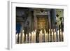 Italy, Tuscany, Pisa, Piazza Dei Miracoli. Inside the Duomo, Electric Candles and Painting-Michele Molinari-Framed Photographic Print