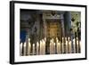 Italy, Tuscany, Pisa, Piazza Dei Miracoli. Inside the Duomo, Electric Candles and Painting-Michele Molinari-Framed Photographic Print