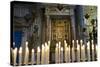 Italy, Tuscany, Pisa, Piazza Dei Miracoli. Inside the Duomo, Electric Candles and Painting-Michele Molinari-Stretched Canvas