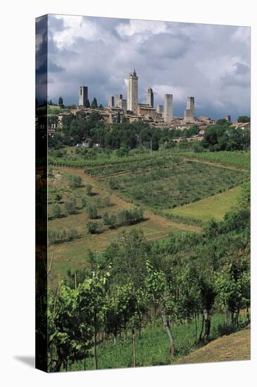 Italy, Tuscany Region, San Gimignano, Medieval Towers-null-Stretched Canvas