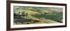 Italy, Tuscany, San Quirico Dorcia. Scenic View of Il Belvedere House-Julie Eggers-Framed Photographic Print