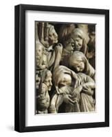 Italy, Tuscany, Siena Cathedral, Pulpit, Panel with Crucifixion, 1265-1269-Nicholaes Maes-Framed Giclee Print