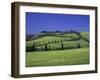 Italy, Tuscany, Siena, Chianciano Terme, Landscape at La Foce-Udo Siebig-Framed Photographic Print