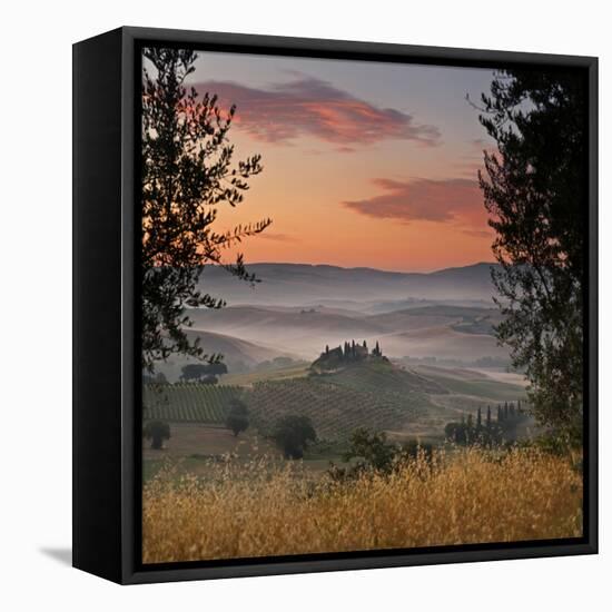 Italy, Tuscany, Siena District, Orcia Valley, Podere Belvedere Near San Quirico D'Orcia-Francesco Iacobelli-Framed Stretched Canvas