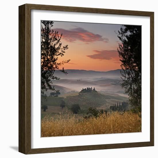 Italy, Tuscany, Siena District, Orcia Valley, Podere Belvedere Near San Quirico D'Orcia-Francesco Iacobelli-Framed Photographic Print