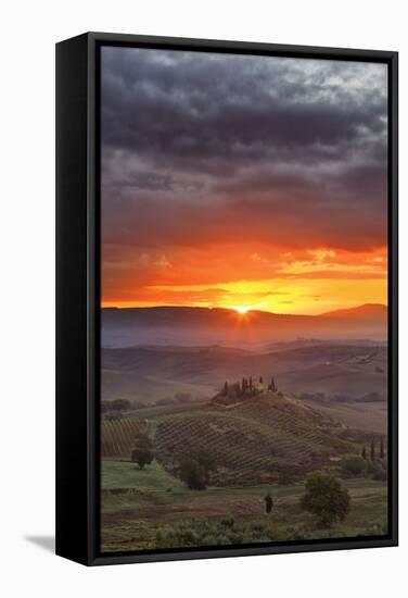 Italy, Tuscany, Siena District, Orcia Valley, Podere Belvedere Near San Quirico D'Orcia.-Francesco Iacobelli-Framed Stretched Canvas