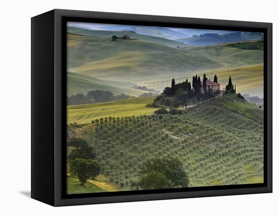 Italy, Tuscany, Siena District, Orcia Valley, Podere Belvedere Near San Quirico D'Orcia-Francesco Iacobelli-Framed Stretched Canvas