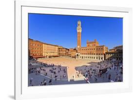 Italy, Tuscany, Siena District, Siena. Piazza Del Campo. the Square.-Francesco Iacobelli-Framed Photographic Print