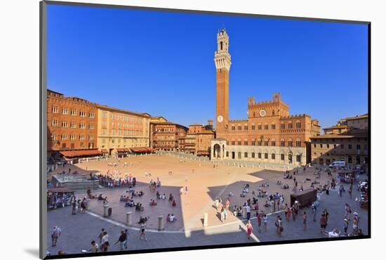 Italy, Tuscany, Siena District, Siena. Piazza Del Campo. the Square.-Francesco Iacobelli-Mounted Photographic Print