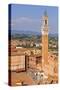 Italy, Tuscany, Siena District, Siena. Town Hall and Torre Del Mangia.-Francesco Iacobelli-Stretched Canvas