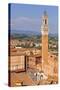 Italy, Tuscany, Siena District, Siena. Town Hall and Torre Del Mangia.-Francesco Iacobelli-Stretched Canvas