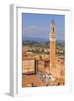 Italy, Tuscany, Siena District, Siena. Town Hall and Torre Del Mangia.-Francesco Iacobelli-Framed Photographic Print