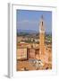 Italy, Tuscany, Siena District, Siena. Town Hall and Torre Del Mangia.-Francesco Iacobelli-Framed Photographic Print