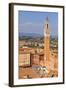 Italy, Tuscany, Siena District, Siena. Town Hall and Torre Del Mangia.-Francesco Iacobelli-Framed Photographic Print