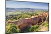 Italy, Tuscany, Siena district, Val di Chiana, Montepulciano, view from ramparts-Michele Falzone-Mounted Photographic Print