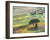 Italy, Tuscany. Vineyard and Trees in the Chianti Region-Julie Eggers-Framed Premium Photographic Print