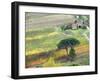 Italy, Tuscany. Vineyard and Trees in the Chianti Region-Julie Eggers-Framed Premium Photographic Print
