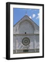 Italy, Umbria, Assisi, Cathedral of San Rufino, Detail of Facade-null-Framed Giclee Print