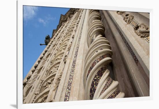 Italy, Umbria, Orvieto. Facade detail of The Cathedral of Orvieto-Cindy Miller Hopkins-Framed Photographic Print