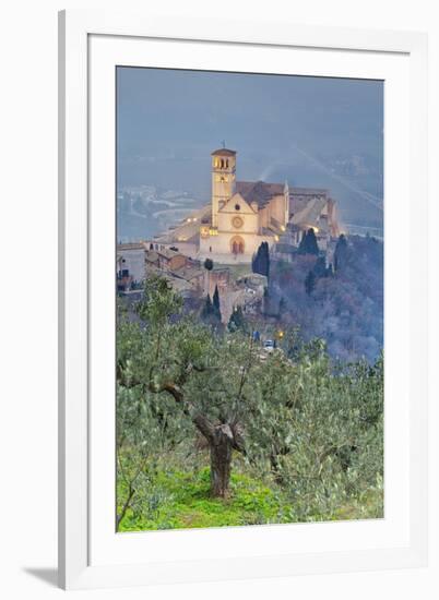 Italy, Umbria, Perugia District, Assisi, Basilica of San Francesco.-Francesco Iacobelli-Framed Premium Photographic Print