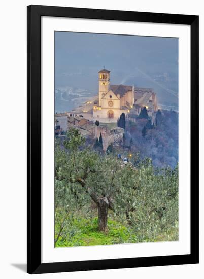 Italy, Umbria, Perugia District, Assisi, Basilica of San Francesco.-Francesco Iacobelli-Framed Premium Photographic Print