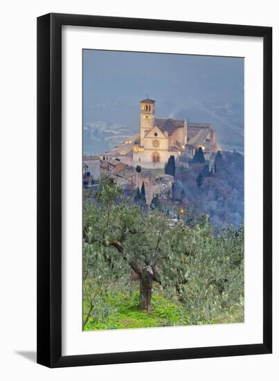 Italy, Umbria, Perugia District, Assisi, Basilica of San Francesco.-Francesco Iacobelli-Framed Photographic Print