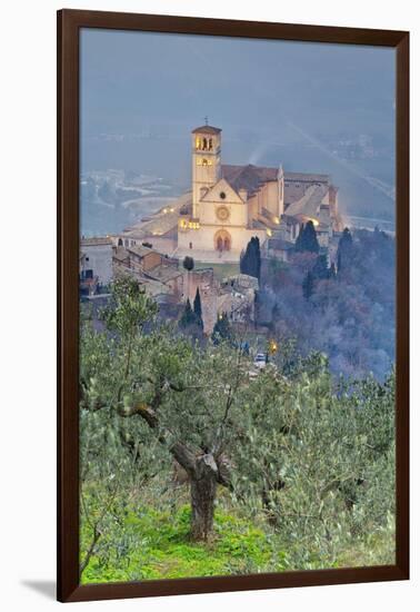 Italy, Umbria, Perugia District, Assisi, Basilica of San Francesco.-Francesco Iacobelli-Framed Premium Photographic Print