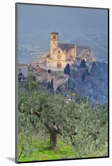 Italy, Umbria, Perugia District, Assisi, Basilica of San Francesco.-Francesco Iacobelli-Mounted Photographic Print