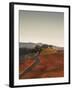 Italy, Umbria, Perugia District, Autumnal Vineyards Near Montefalco-Francesco Iacobelli-Framed Photographic Print