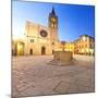 Italy, Umbria, Perugia District, Bevagna, Piazza Silvestri and San Michele Cathedral-Francesco Iacobelli-Mounted Photographic Print