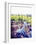 Italy, Umbria, Perugia District, Montefalco, Vespa Scooter in Vineyard-Francesco Iacobelli-Framed Photographic Print