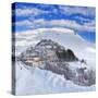 Italy, Umbria, Perugia District, Monti Sibillini Np, Norcia, Castelluccio Di Norcia in Winter.-Francesco Iacobelli-Stretched Canvas