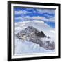 Italy, Umbria, Perugia District, Monti Sibillini Np, Norcia, Castelluccio Di Norcia in Winter.-Francesco Iacobelli-Framed Photographic Print