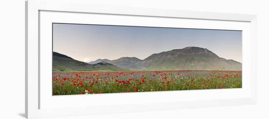 Italy, Umbria, Perugia District, Monti Sibillini Np, Norcia, Castelluccio-Francesco Iacobelli-Framed Photographic Print