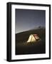 Italy, Umbria, Perugia District, Monti Sibillini Np, Norcia, Tent under the Star, Startrail with Po-Francesco Iacobelli-Framed Photographic Print