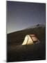 Italy, Umbria, Perugia District, Monti Sibillini Np, Norcia, Tent under the Star, Startrail with Po-Francesco Iacobelli-Mounted Photographic Print