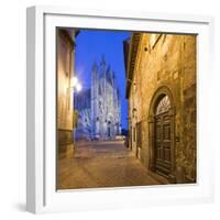 Italy, Umbria, Terni District, Orvieto, Cathedral in Piazza Duomo-Francesco Iacobelli-Framed Photographic Print