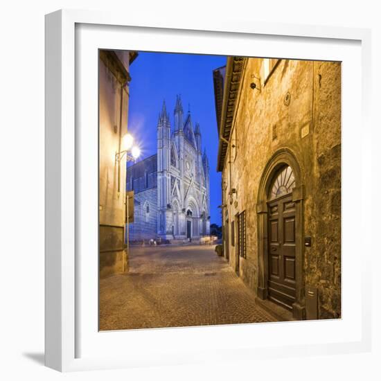 Italy, Umbria, Terni District, Orvieto, Cathedral in Piazza Duomo-Francesco Iacobelli-Framed Photographic Print